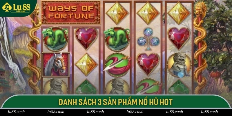 Nổ Hũ Cực Lớn - Siêu Phẩm Giải Trí Năm 2025 Tại LU88 Danh sách 3 sản phẩm nổ hũ hot và có giá trị thưởng cực lớn tại LU88